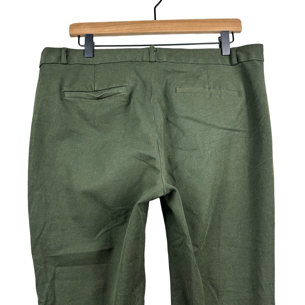 Banana Republic Sloan Curvy Fit Green Stretch Business Casual Pants Size 14 - Picture 6 of 11